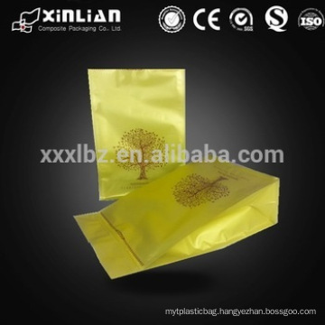 manufacturer plastic aluminum foil resealable zipper tea bag for tea leaf packaging